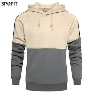 Pull à Capuche Ample en Coton Respirant pour Homme Grande Taille, Couleur Unie, Doublure Hiver, Vente en Gros - Product Image 1