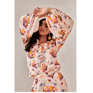 Summer Casual Boho Printed Eco-Friendly Plain Dyed Sweet Sexy Maxi Chiffon <b>Dress</b> Women's Beach Slit Patterns Bohemian Floral - Product Image 1