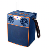 AI-07SUN Enceinte portable solaire avec radio FM, mini-boîte à son, lecture de carte TF et USB, radio d'urgence extérieure, OEM