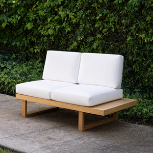 Banco de Comedor de Teca Sólida Resistente a la Intemperie para 2 Personas, Muebles de Jardín Impermeables - Product Image 6