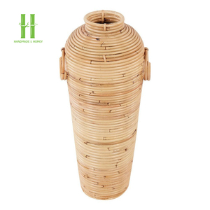 Jarrón Decorativo de Mimbre Natural Ecológico, Estilo Urna, para el Hogar, Macetas para Flores, OEM, Capacidad y Tamaño Personalizados, Hecho en Vietnam, Superventas - Product Image 6