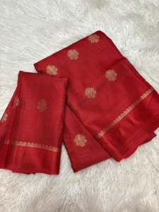 Sari KANCHI Reversible de Seda Tradicional con Tejido ZARI para Mujer - Ideal para Bodas, Fiestas y Diwali, para Todas las Estaciones, Largo hasta el Suelo - Product Image 5