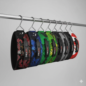 Cinturón de Levantamiento de Pesas Rexfit Sport Premium para Peso Muerto y Sentadillas, Soporte Lumbar de Cuero, Cinturón de Entrenamiento para Gimnasio - Product Image 4