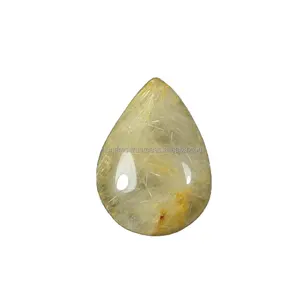 Wholesale Gemstone Golden Rutile Quartz 19x14mm Oval Cabochon 11.70 cts Jewelry Making Loose Stone