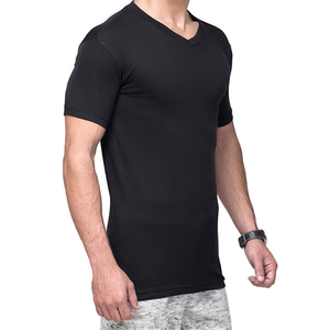 Nueva Camiseta Casual de Verano para Hombre, Cuello en V, Sólida, Oversize, Ecológica, 100% Algodón, Transpirable, Manga Corta, Personalizada con Estampado - Product Image 2