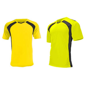 Maillot de football unisexe noir et jaune toutes couleurs, design personnalisé, respirant, sublimation, manches courtes, 100 % polyester, haute qualité - Product Image 4