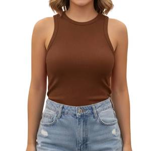 Camiseta sin Mangas Personalizada de Fabricante Directo para Mujer, Logotipo Impreso en Algodón Premium, Ropa de Marca OEM - Product Image 4