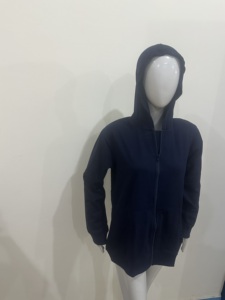 full sleeves Mastectomy zipper hoodies with <b>Drain</b> Pockets Post-Surgery Soft Full Front Zip-Up Short Sleeve Recovery tshirt - Product Image 2