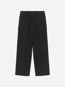 กางเกงคาร์โก้เอวสูงทรงสกินนี่สำหรับผู้หญิง PZF ผ้าระบายอากาศเป็นมิตรกับสิ่งแวดล้อม แต่งเชือกผูกเอว สไตล์สตรีทแวร์ มีกระเป๋าหลายช่อง ดีไซน์เรียบง่าย - Product Image 5