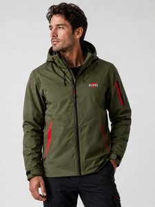 Outdoor Design Windbreaker <b>jacket</b> for Men With OEM Customized Hooded <b>Canvas</b> Men's Waterproof Windbreaker <b>Jacket</b>-Lightweight - Product Image 1