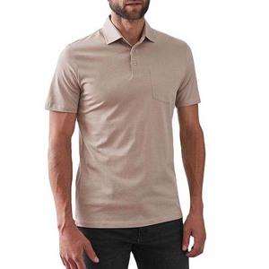 Camiseta de Golf Personalizada de Alta Calidad, 100% Poliéster, Tejido Liso, para Hombre, Manga Corta, Cuello Camisero, Transpirable, con Bolsillo - Product Image 6