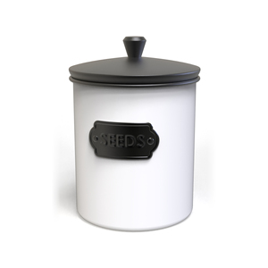 Modern <b>Seed</b> <b>Storage</b> Canister with Lid Decorative Multiuse Kitchen <b>Storage</b> Container Food <b>Storage</b> Jar Tea Coffee Sugar <b>Storage</b> - Product Image 1