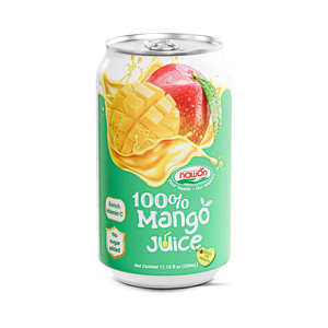 ผู้จัดจำหน่ายน้ำผลไม้ RTD แบบขายส่ง รับผลิตเครื่องดื่มฉลากส่วนตัว น้ำผลไม้บรรจุกระป๋องปริมาณมาก น้ำผลไม้มะม่วงวิตามินซีสูง โรงงานผลิตเครื่องดื่มส่งออก - Product Image 1