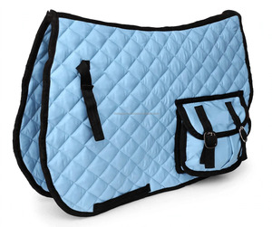 Almohadilla de Montar a Caballo Acolchada Blanca con Bolsillo y Forro Polar para Montar a Caballo - Product Image 4