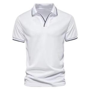 Chemises polo pour hommes, nouvelle tendance de la mode, coton de qualité supérieure, tissu tricoté sur mesure, grandes tailles - Product Image 1