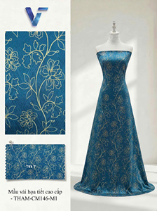 Tela de Chifón Floral de 150/160 cm, Ligera y Transparente, 100% Poliéster, Transpirable, 60 g/m², para Vestidos de Novia, Modelo 8027 - Product Image 6