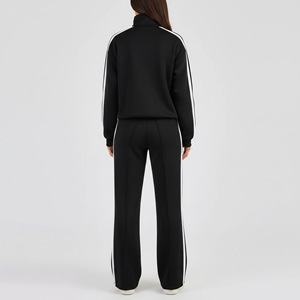 Survêtement femme en coton bambou premium, tissu ultra doux et durable, collection Europe, fermeture éclair personnalisée. - Product Image 2