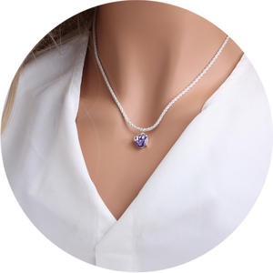 Collier de perles d'eau douce de luxe de niche, polyvalent, perles de riz coréennes, pendentif amour, chaîne de cou, cadeau féminin, style luxe léger - Product Image 5