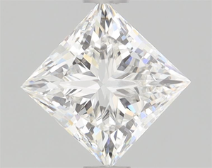 Diamant blanc de 1 carat, couleur E, pureté VS1, taille princesse, offrant une symétrie carrée élégante et un éclat glacé exceptionnel. - Product Image 1