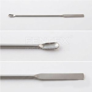 Spatule micro-cuillère en acier inoxydable 18/8, finition miroir premium, cuillère d'échantillonnage de réactifs de laboratoire, spatule chimique double extrémité - Product Image 2