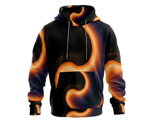 Service OEM, impression graphique, impression numérique, sweat à capuche pour homme en molleton 100% coton, coupe régulière, confortable, séchage rapide - Product Image 5