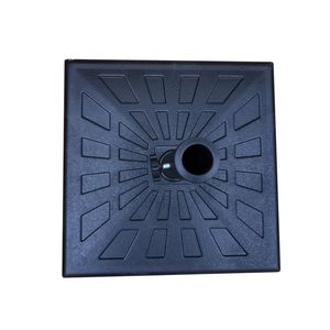 Base per ombrellone da 42 libbre quadrata in resina da esterno resistente e resistente alle intemperie - Product Image 3