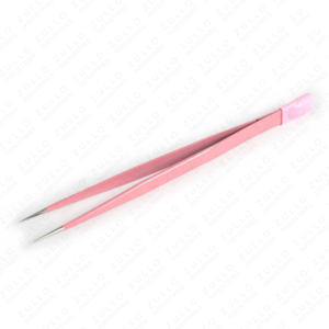 Pinzas de Acero Inoxidable Rosa para Extensión de Pestañas, Punta Puntiaguda, Herramienta de Aislamiento, Maquillaje, Arte de Uñas, Precio al por Mayor con Logotipo Personalizado - Product Image 2