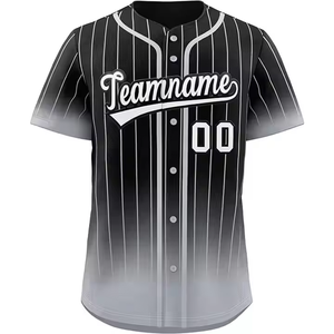 Maillot de baseball professionnel à séchage rapide, uniforme de sport d'équipe, logo personnalisé, fabricant OEM - Product Image 6