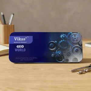 Kit de Instrumentos de Dibujo Matemático Profesional GEOWORLD Premium, el Más Vendido, para Estudiantes, Escuelas y Universidades - Product Image 2
