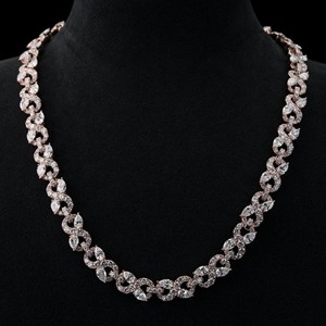 Cadena de Eslabones Infinitos de 12 mm, Plata 925, Collar de Moissanita VVS1, Corte Redondo en Forma de Pera, Pasa la Prueba del Diamante, Joyería Hip Hop Personalizada para Hombre y Mujer - Product Image 1