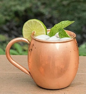 Stylish Copper Mule <b>Mug</b> Perfect for Moscow Mule Cold Coffee and Refreshing Drinks from Indian Manufacturer and Supplier - Product Image 4