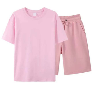 Summer Short Sleeve Tops And Shorts Breathable Casual T Shirt Suits Wholesale Men's T Shirt And Short <b>Sets</b> - Product Image 4