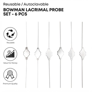 OPTITECH HEALTHCARE Bowman Lacrimal Probe Set BP-0001 6 pièces Instrument chirurgical en acier inoxydable de qualité médicale Classe I CE - Product Image 4