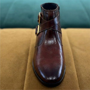 Zapatos Casuales de Cuero para Hombre, Más Vendidos, con Punta Cuadrada, para Otoño, Oficina y Carrera, Cuero Genuino, Color Personalizado, Venta al Por Mayor - Product Image 4