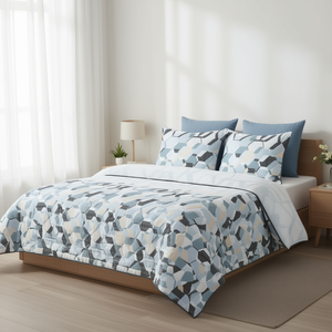 Magic Twill High Cotton Dohar 108x108 Inch Soft King Size Quilt <b>Cover</b> Set Includes 3 Pcs Simple Comforter Sheet for Home Hotel - Product Image 3