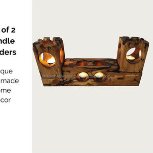 Support de lampe en T en verre artistique avec design complexe pour le style de la maison, les occasions spéciales, les mariages, les fêtes et les événements - Product Image 1