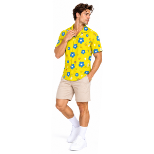 Camisa Tropical de Playa para Hombre, Impresión por Sublimación Completa, Ligera, Transpirable, Ecológica, de Secado Rápido, Casual, con Botones, para Vacaciones de Verano - Product Image 5