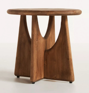 Handcrafted Oval Top <b>Side</b> <b>Table</b> Wooden Accent Furniture for Living Room Bedroom Sofa Area Office and Decorative Interior Use - Product Image 3
