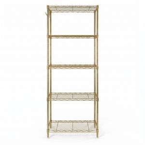 Espositore Regolabile a 5 Livelli 54*29*150cm in Ferro Preassemblato con Struttura Deformabile e Piedini Regolabili - Product Image 6