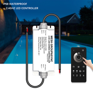 DC24/48V IP68 étanche PWM 2.4G Sync Tuya Smart APP télécommande haut-parleur contrôle piscine projet gradateur RGB LED contrôleur - Product Image 1