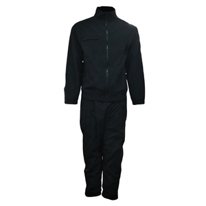 Conjunto Deportivo Personalizado para Hombre, Ecológico, Impermeable, de Poliéster, Chaqueta con Cremallera, Pantalones Deportivos, Logotipo Bordado, Estilo Casual - Product Image 1