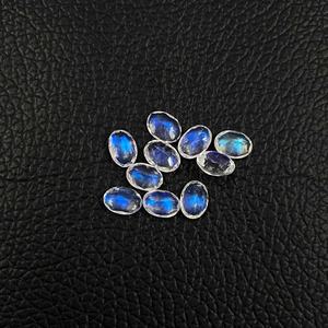 Produits de foulage 2025 pierre de lune arc-en-ciel naturelle à facettes ovales pierres précieuses calibrées en vrac du fabricant indien à l'approvisionnement en vrac - Product Image 2