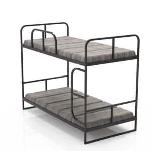 Lit superposé moderne réglable en métal écologique, cadre métallique robuste pour chambre à coucher, école, dortoir, auberge, appartement - Product Image 3