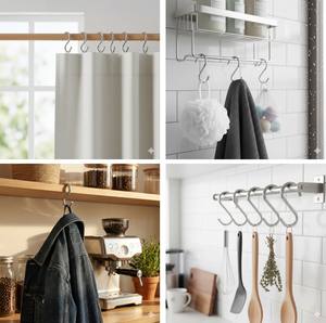 OEM/ODM pour les marques mondiales, crochet en acier inoxydable de type S à finition multi-spécifications, durable, léger, pour la vente au détail, la maison, l'extérieur - Product Image 4