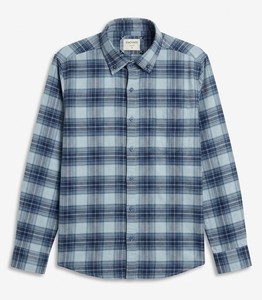 Camisa Enovate a Cuadros, Doble Botonadura, Manga Larga, Corte Regular, Casual, Unisex, Transpirable, de Algodón Tejido para Verano - Product Image 1