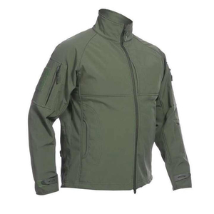 Veste en polaire grise pour homme, coupe-vent, col montant, fermeture éclair, vêtement décontracté pour l'automne, coupe régulière, matière polyester - Product Image 2