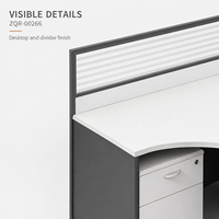 Poste de travail de bureau moderne en forme de L pour 6 personnes, cloisons, armoires mobiles, mobilier de bureau modulaire 4260 mm ArchieLeap ZQR-00266