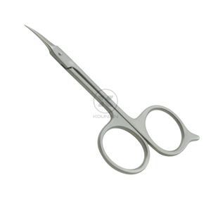 KOUNAIN Ciseaux de manucure professionnels en acier inoxydable de 11cm Points pointus pour la coupe des ongles des doigts des orteils Cuticule droite incurvée - Product Image 3