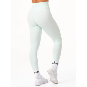 Ensemble 2 pièces de fitness pour femme, qualité supérieure OEM, comprenant un legging à taille croisée et un soutien-gorge, couleur menthe fraîche, nouveau, respirant, pour yoga et entraînement - Product Image 5