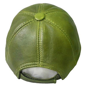 <b>Men</b> Women Outdoor Use Casual Leather <b>Hat</b> Soft Fabric Solid Color Trendy Design Leather <b>Hats</b> - Product Image 4